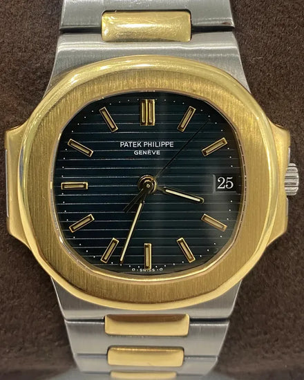 Patek Philippe Nautilus 37MM Blue Dial Two-Tone Bracelet (3800/1JA)