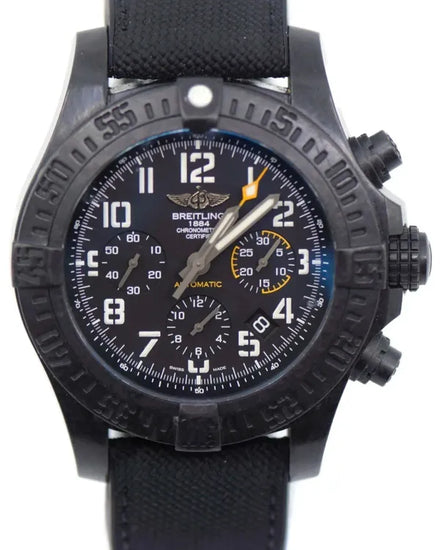 2018 Breitling Avenger Hurricane Chronograph 45MM Black Dial Rubber Strap (XB0180)