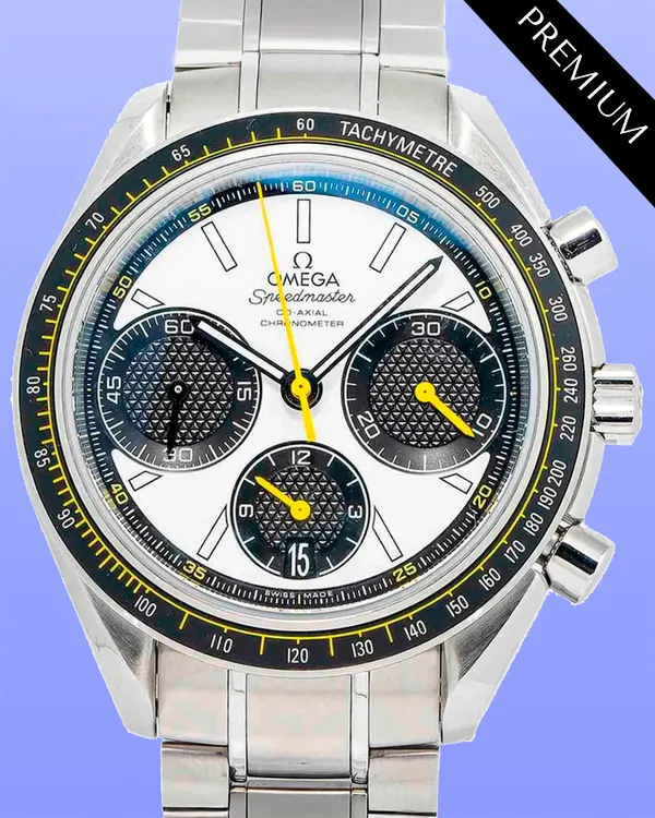 2024 Omega Speedmaster Racing 40MM White Dial Steel Bracelet (326.30.40.50.04.001)