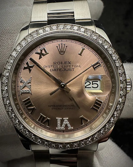 2020 Rolex Datejust 36MM Pink Dial Oyster Bracelet (126284RBR)