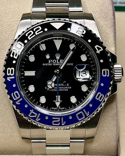 2018 Rolex GMT-Master II "Batman" 40MM Black Dial Oyster Bracelet (116710BLNR)
