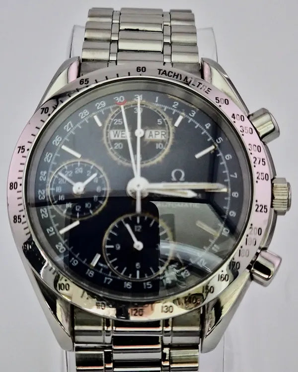 No Reserve - Omega Speedmaster Day-Date 39MM Blue Dial Steel Bracelet (3523.80.00)