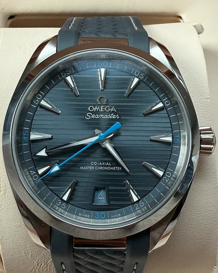 2023 Omega Seamaster Aqua Terra 41MM Blue Dial Rubber Strap (220.12.41.21.03.002)