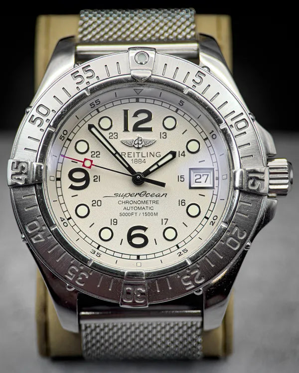 Breitling Superocean Aeromarine 42MM White Dial Steel Bracelet (A17360)