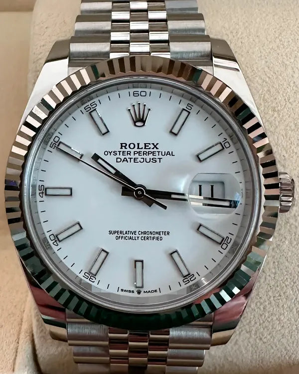 2025 Rolex Datejust 41MM Silver Dial Jubilee Bracelet (126334)