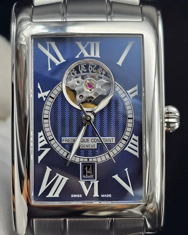 No Reserve - Frederique Constant Classics 47MM Blue Dial Steel Bracelet (FC-315DNS4C26B)