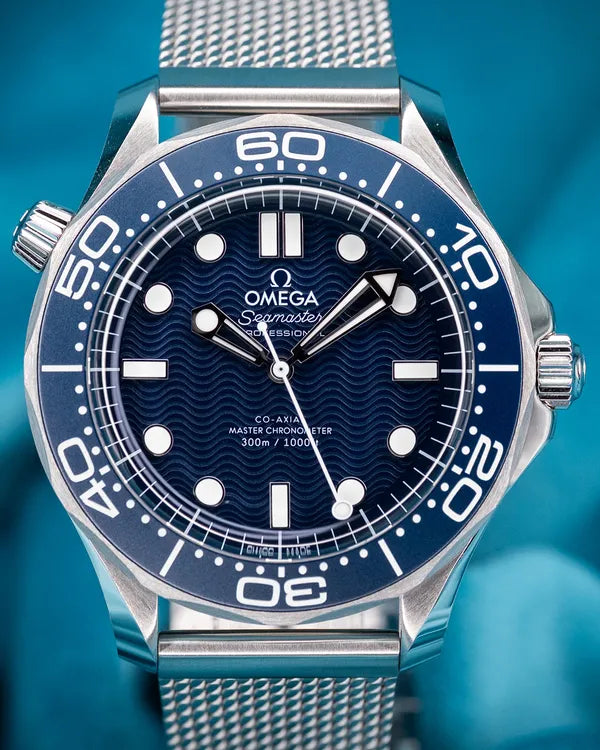 2025 Omega Seamaster Diver 300M "James Bond" 60th Anniversary 42MM Blue Dial Steel Bracelet (210.30.42.20.03.002)