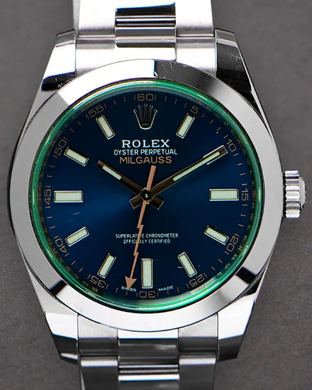 2015 Rolex Milgauss 40MM Blue Dial Oyster Bracelet (116400)