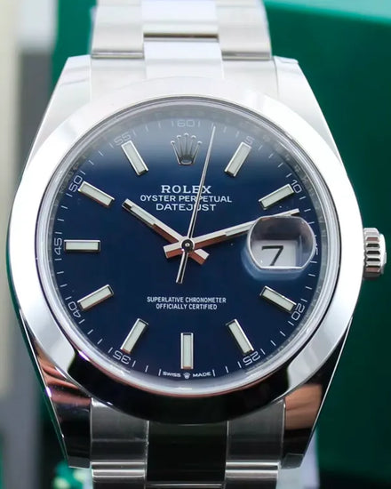 2021 Rolex Datejust 41MM Blue Dial Steel Bracelet (126300)