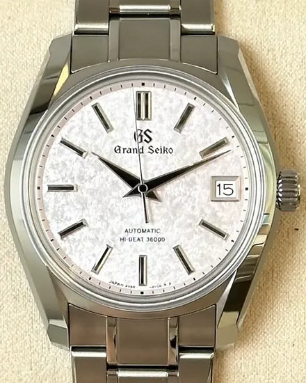 2025 Grand Seiko Heritage Collection 38MM Pink "Sakura-kakushi" Dial Titanium Bracelet (SBGH341)