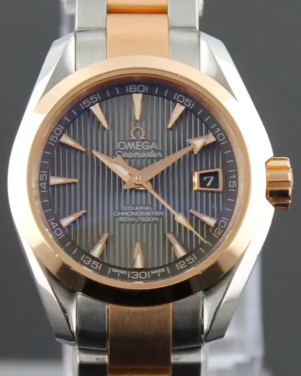 Omega Seamaster Aqua Terra 30MM Grey Dial Two-Tone Bracelet (231.20.30.20.06.001)
