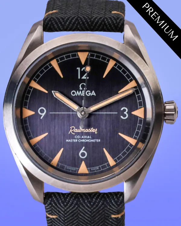 2023 Omega Seamaster Railmaster 40MM Black Dial Textile Strap (220.12.40.20.01.001)