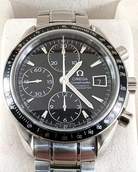 2008 Omega Speedmaster Date 40MM Black Dial Steel Bracelet (3210.50.00)