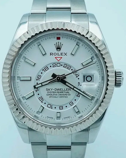 2019 Rolex Sky-Dweller 42MM White Dial Oyster Bracelet (326934)