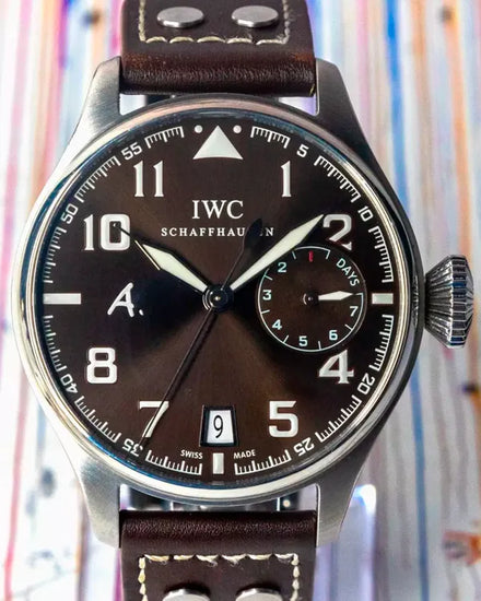 IWC Schaffhausen Pilot "Antoine de Saint-Exupéry" L.E. 46MM Brown "Tobacco" Dial Leather Strap (IW500422)