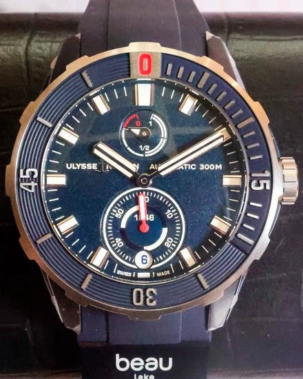 2023 Ulysse Nardin Diver Beau Lake L.E. 44MM Blue Dial Rubber Strap (1183-170LE-3A-BEAU)