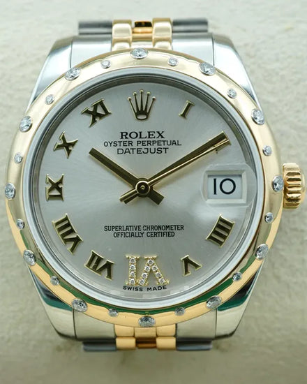 2014 Rolex Datejust 31MM Silver Dial Two-Tone Super Jubilee Bracelet (178343)