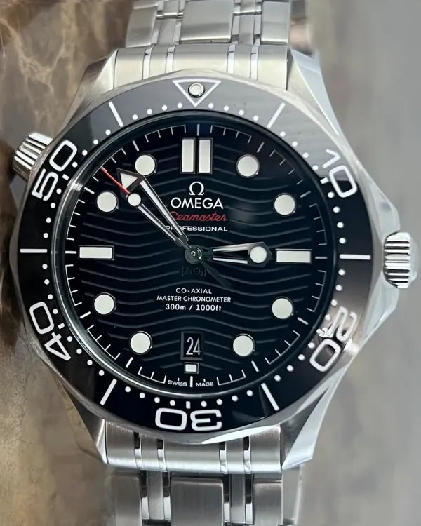 2024 Omega Seamaster Diver 300M 42MM Black Dial Steel Bracelet (210.30.42.20.01.001)