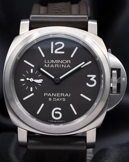 2019 Panerai Luminor Marina 8 Days 44MM Brown Dial Rubber Strap (PAM00564)