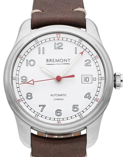 Bremont Airco Mach 1 40MM White Dial Leather Strap (AIRCO-M1-WH-R-S)