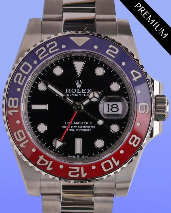 2025 Rolex GMT-Master II "Pepsi" 40MM Black Dial Oyster Bracelet (126710BLRO)