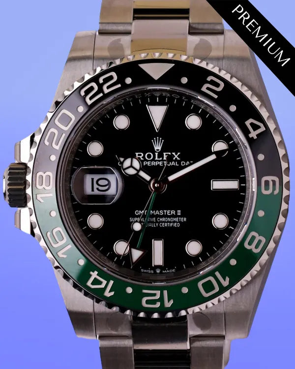 2025 Rolex GMT-Master II "Sprite" 40MM Black Dial Oyster Bracelet (126720VTNR)