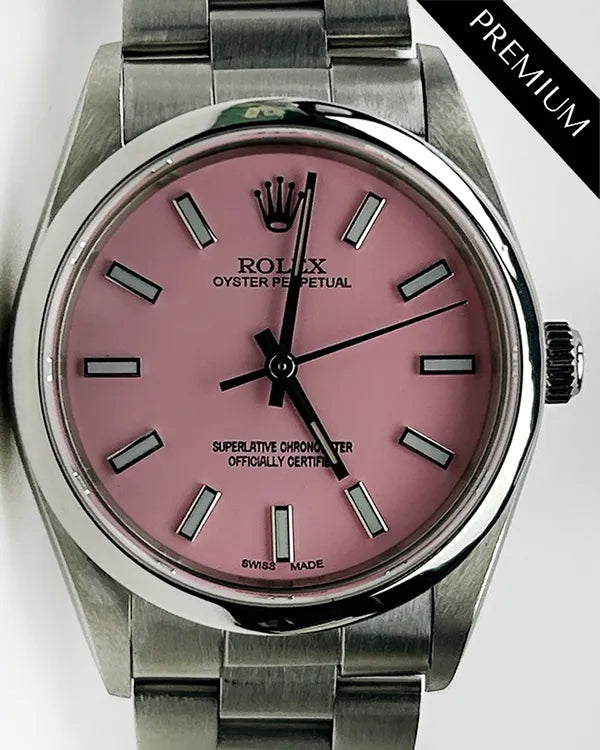 Rolex Air-King 34MM Aftermarket Pink Dial Oyster Bracelet (14000)