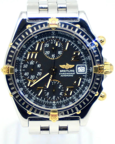 Breitling Chronomat 39MM Black Dial Steel Bracelet (B13050.1)