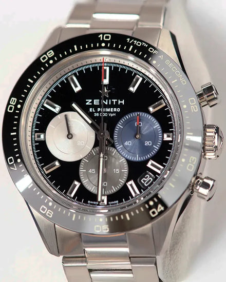 2025 Zenith Chronomaster Sport 41MM Black Dial Steel Bracelet (03.3100.3600/21.M3100)