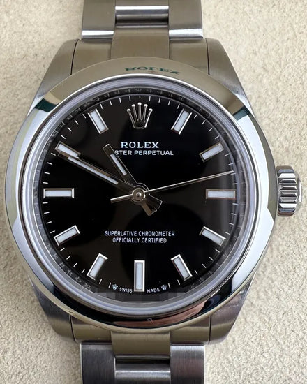 2023 Rolex Oyster Perpetual 28MM Black Dial Oyster Bracelet (276200)