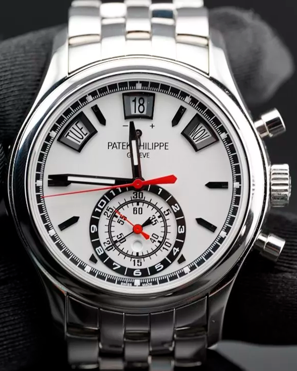 2018 Patek Philippe Complications Annual Calendar 40.5MM White Dial Steel Bracelet (5960/1A-001)