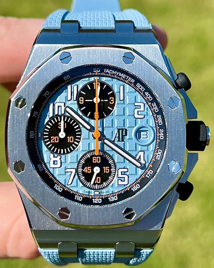 2022 Audemars Piguet Royal Oak Offshore 42MM Blue Dial Rubber Strap (26238ST.OO.A340CA.01)