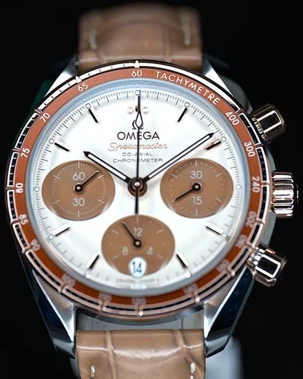 2021 Omega Speedmaster 38MM Brown Dial Leather Strap (324.23.38.50.02.002)