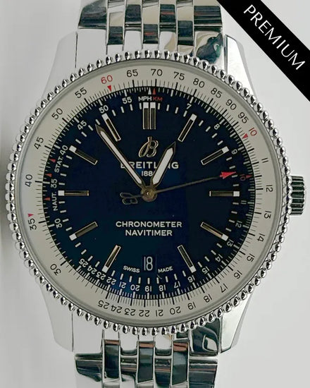 2020 Breitling Navitimer 41MM Black Dial Steel Bracelet (A17326)