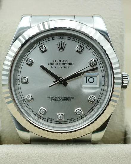 2014 Rolex Datejust II 41MM Silver Dial Oyster Bracelet (116334)