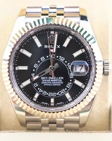 2021 Rolex Sky-Dweller 42MM Black Dial Jubilee Bracelet (326934)