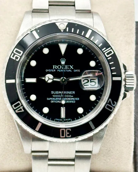 2005 (D Serial) Rolex Submariner Date 40MM Black Dial Oyster Bracelet (16610)