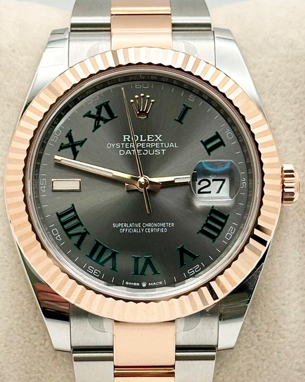 2023 Rolex Datejust "Wimbledon" 41MM Slate Dial Two-Tone Oyster Bracelet (126331)
