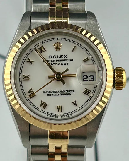 Rolex Lady-Datejust 26MM White Dial Two-Tone Jubilee Bracelet (69173)