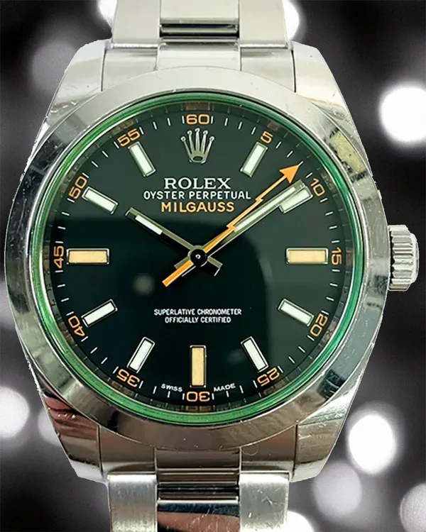 2013 Rolex Milgauss 40MM Black Dial Oyster Bracelet (116400GV)