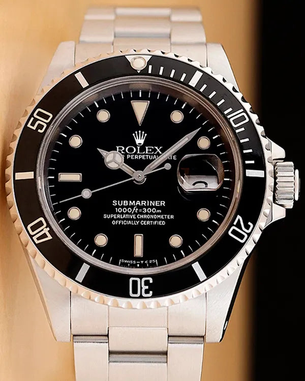 Rolex Submariner Date 40MM Black Dial Oyster Bracelet (16610)