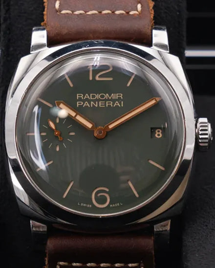 Panerai Radiomir 1940 3 Days L.E. 47MM Green Dial Leather Strap (PAM00736)