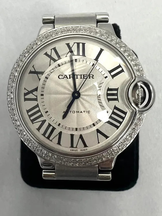 Cartier Ballon Bleu 36MM Silver Dial Two-Tone Bracelet (3284)