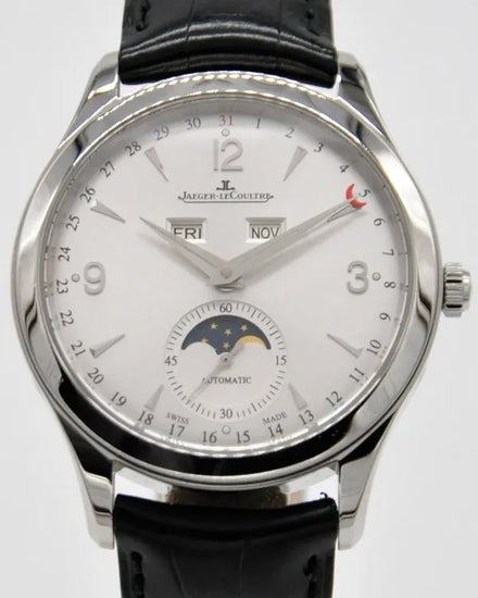 2017 Jaeger-LeCoultre Master Calendar 39MM Silver Dial Leather Strap (Q1558420)