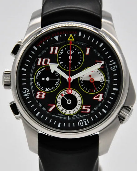 Girard Perregaux Chronograph R&D 01 43MM Black Dial Rubber Strap (49930)