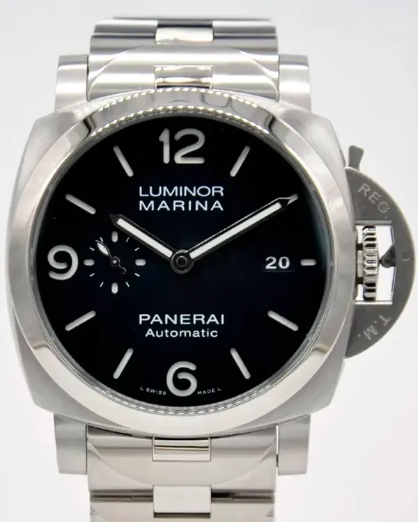 2023 Panerai Luminor Marina Specchio Blu 44MM Blue Dial Steel Bracelet (PAM01316)