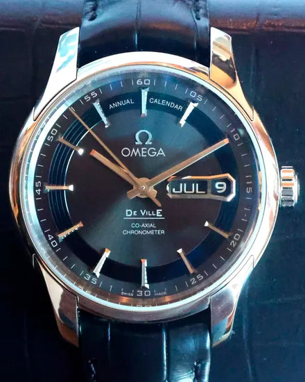 Omega De Ville Hour Vision 41MM Grey Dial Leather Strap (431.33.41.22.06.001)