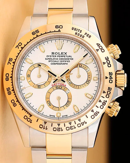 2019 Rolex Cosmograph Daytona 40MM White Dial Two-Tone Oyster Bracelet (116503)