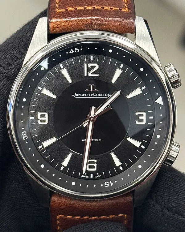 Jaeger-LeCoultre Polaris 41MM Black Dial Leather Strap (Q9008471)