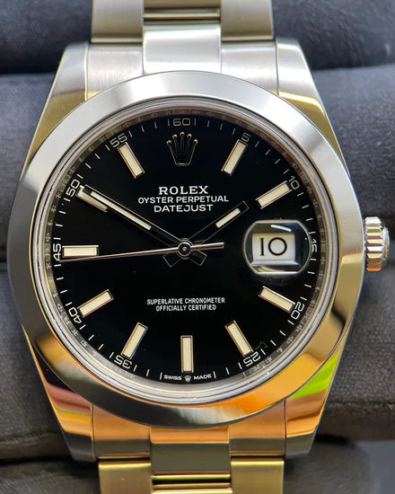 2023 Rolex Datejust 41MM Black Dial Oyster Bracelet (126300)